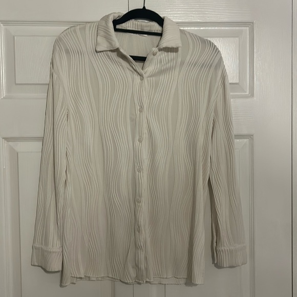 4th & The Reckless plisse shirt | cream - Picture 2 of 7